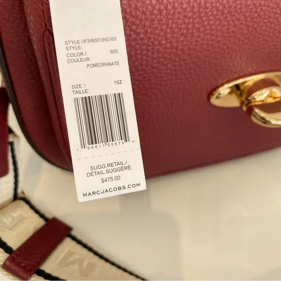 NWT MARC JACOBS 4F3HMS013H02 Leather Turnlock Crossbody NWT MARC JACOBS 4F3HMS013H02 Leather Turnlock Crossbody